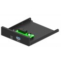 Gembird FDI3-U3C-01 card reader USB Internal Black Gembird FDI3-U3C-01 card reader USB Internal Black