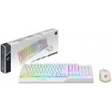 MSI VIGOR GK30 tastatūra Pele iekļauta Speļu USB QWERTY Itāļu Balts