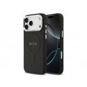 Guess PU Saffiano MagSafe dėklas skirtas Apple iPhone 17 Pro Max juodos spalvos Guess PU Saffiano MagSafe dėklas skirtas Apple iPhone 17 Pro Max juodos spalvos