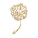 Jwl Luxury Pearls Romantic Gold-Plated Brooch 2in1 with Real White Pearl JL0729 Jwl Luxury Pearls Romantic Gold-Plated Brooch 2in1 with Real White Pearl JL0729