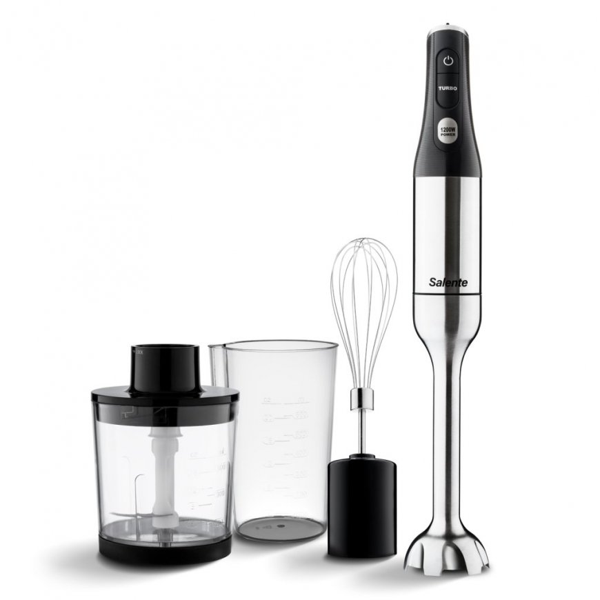 Evolveo SALENTE Mixxo mitmefunktsionaalne käsitrimmer 3 ühes, 1200 W, roostevaba teras, must – 2