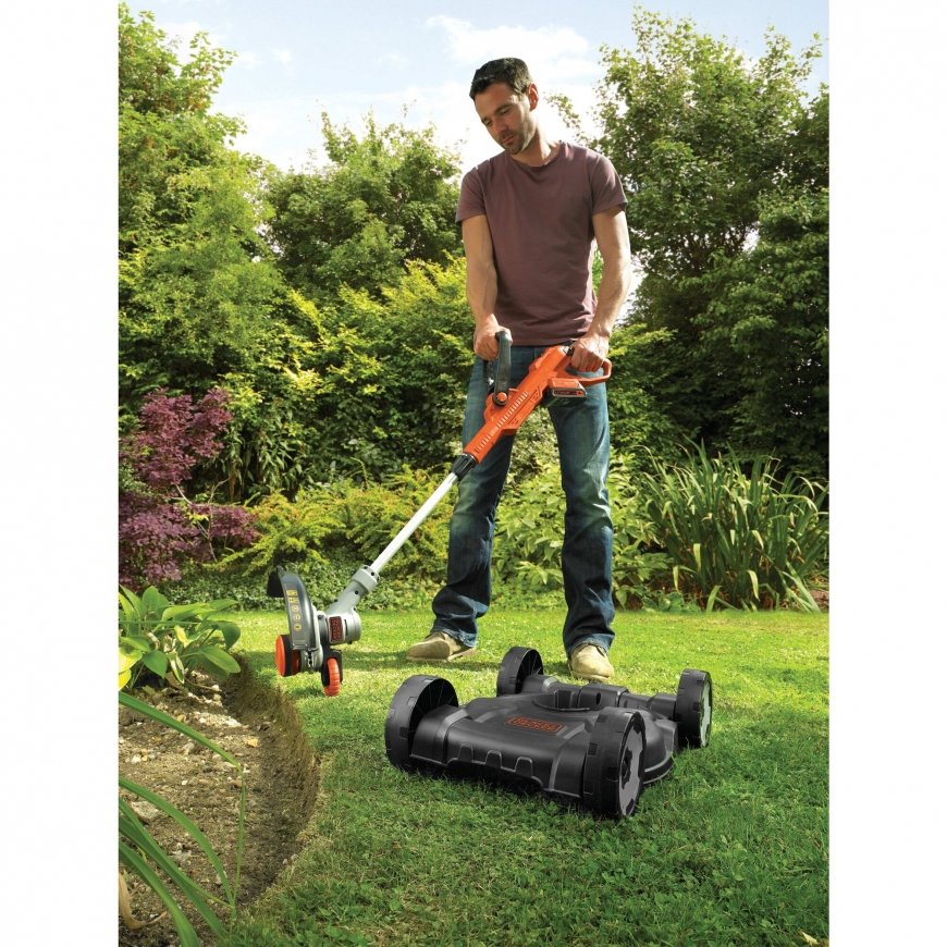 Black & Decker STC1820CM-QW krūmgriezis un auklas trimeris Baterija Melns, Oranžs, Sudrabs – 2