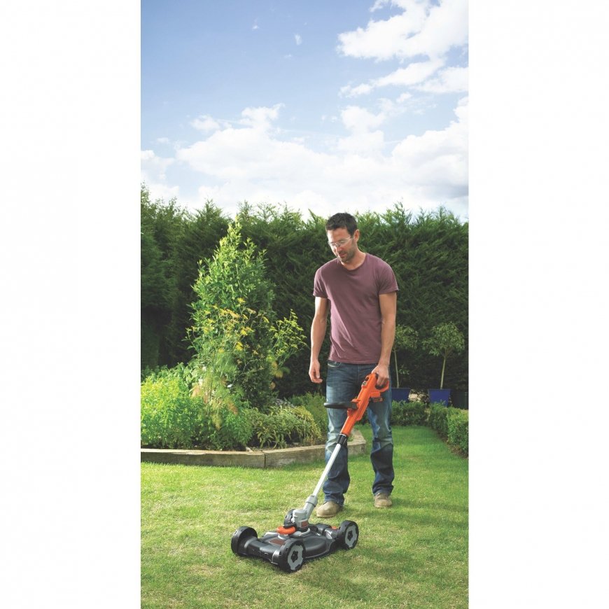 Black & Decker STC1820CM-QW krūmapjovė ir (arba) vielinė žoliapjovė Baterija Juoda, Oranžinė, Sidabr – 3