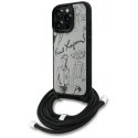 Karl Lagerfeld case for IPHONE 16 PRO KLHCP16LPGGRMPCG, compatible with MagSafe (CRSSBY tempered PU with pattern and logo), gray Karl Lagerfeld case for IPHONE 16 PRO KLHCP16LPGGRMPCG, compatible with MagSafe (CRSSBY tempered PU with pattern and logo), gray