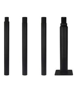 Led Line Prime Lighting Pole Set, assembled, 3m, gray