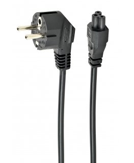 Gembird PC-186-ML12-1M elektrības kabelis Melns CEE7/7 C5 uzmava