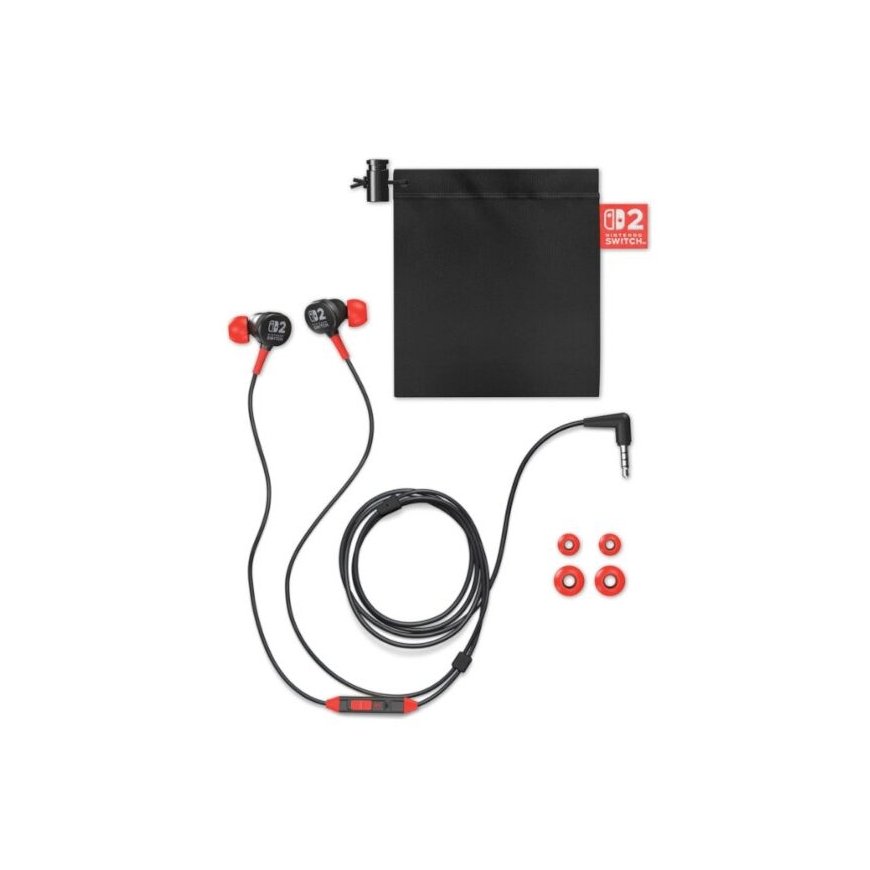 Power A PowerA wired headphones for Nintendo Switch 2 | Black/Red
