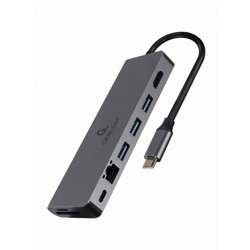 Gembird A-CM-COMBO5-05 keskitin USB 3.2 Gen 1 (3.1 Gen 1) Type-C 5000 Mbit/s Harmaa – 3