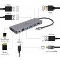 Gembird A-CM-COMBO5-05 jaotur USB 3.2 Gen 1 (3.1 Gen 1) Type-C 5000 Mbit/s Hall Gembird A-CM-COMBO5-05 jaotur USB 3.2 Gen 1 (3.1 Gen 1) Type-C 5000 Mbit/s Hall