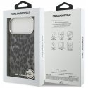 Karl Lagerfeld IML leopardų rašto MagSafe dėklas skirtas Apple iPhone 17 Pro Max juodos spalvos Karl Lagerfeld IML leopardų rašto MagSafe dėklas skirtas Apple iPhone 17 Pro Max juodos spalvos