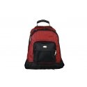 Addison 311015 laptop case 39.6 cm (15.6") Backpack Black, Burgundy