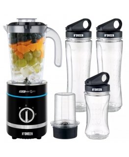 Noveen SB2000 0.8 L Sport blender 500 W Black, Transparent