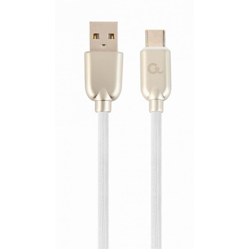 Cablexpert CC-USB2R-AMCM-2M-W USB-kaabel USB 2.0 USB A USB C Valge