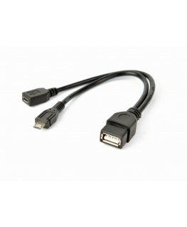 Gembird A-OTG-AFBM-04 USB-kaabel 0,15 m Micro-USB B USB A Must