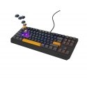 GENESIS THOR 230 TKL näppäimistö Pelaaminen USB + RF Wireless + Bluetooth QWERTY musta, Sininen, Har