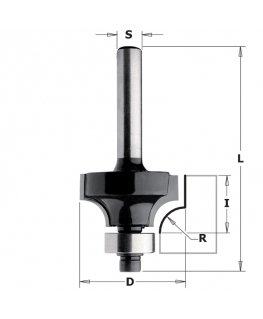 Apvalinimo freza CMT Contractor K938-167 R2 S8 D16,7 mm su guoliu