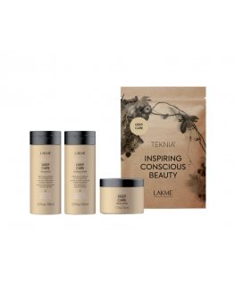 Lakme Teknia reisipakett Deep Care: Šampoon, 100 ml, Palsam, 100 ml, Ravi, 50 ml