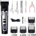 Retoo Wireless Dog Grooming Clipper LCD 9 W 4 Attachments