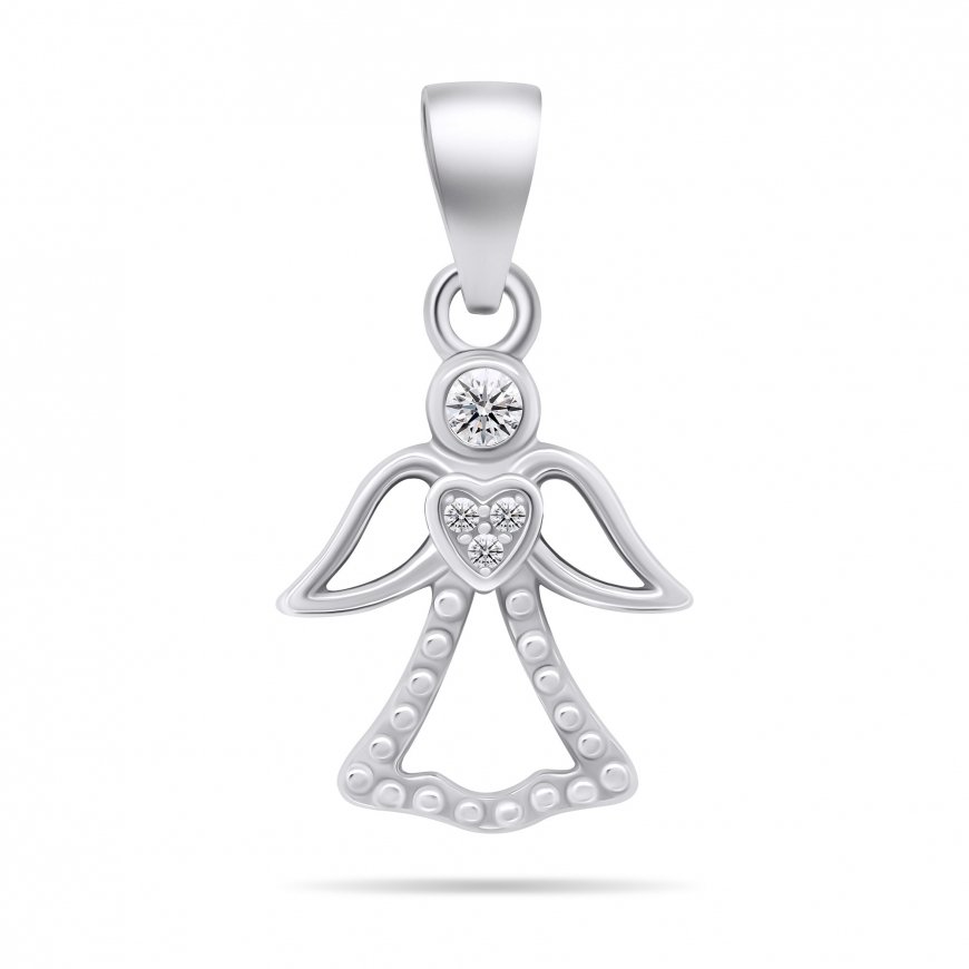 Brilio Silver Brilio Silver Beautiful silver pendant with zirconia Angel PT121W – 2