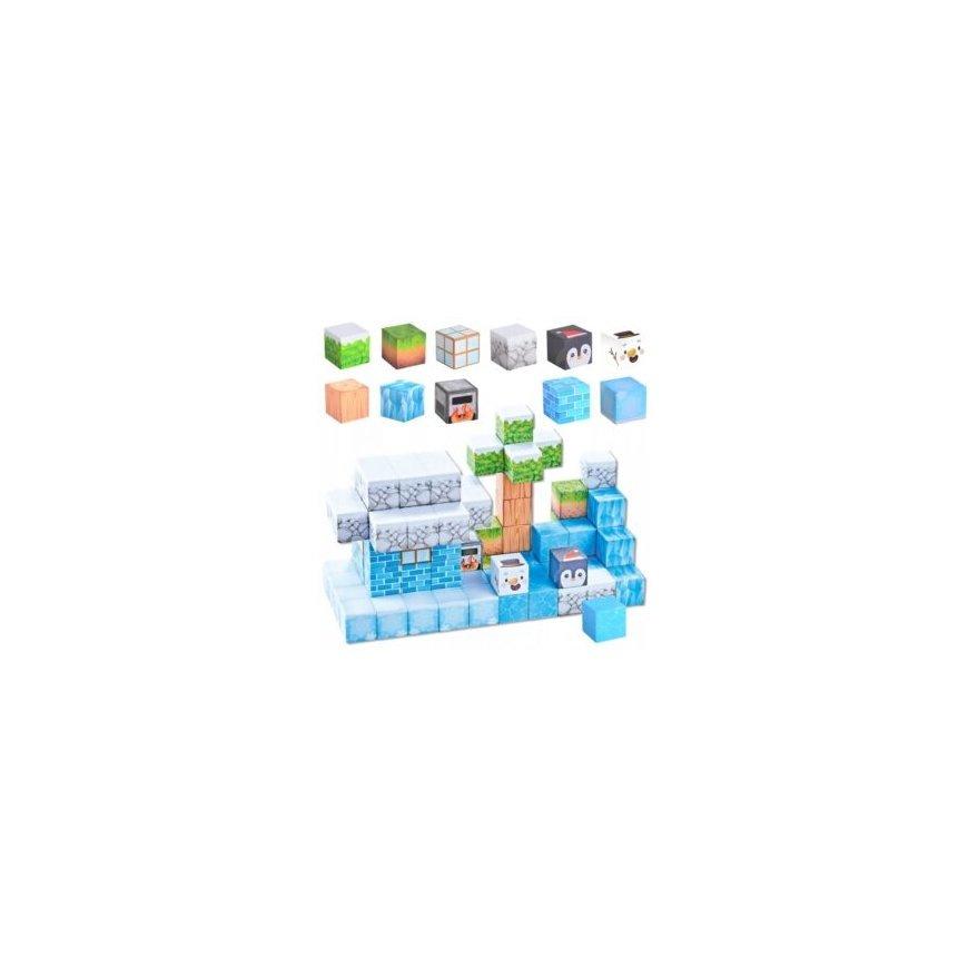 Woopie Magnētiskie kubi konstruktors 3 D