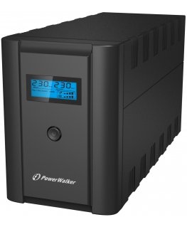 PowerWalker VI 1200 LCD/FR puhvertoiteallikas (UPS) Liini-interaktiivne 1,2 kVA 600 W 4 vahelduvvoolu kontakt