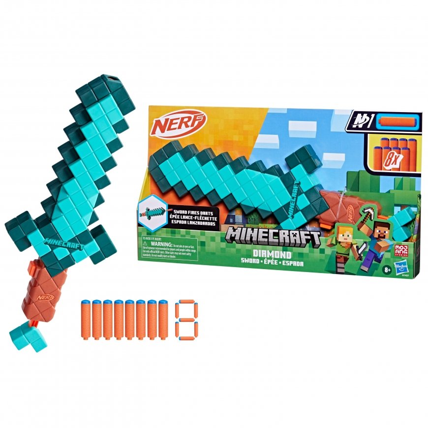 NERF MINCRAFT Blasteris Diamond sword
