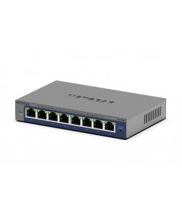 NETGEAR GS108Ev4 Неуправляемый L2/L3 Gigabit Ethernet (10/100/1000) Серый