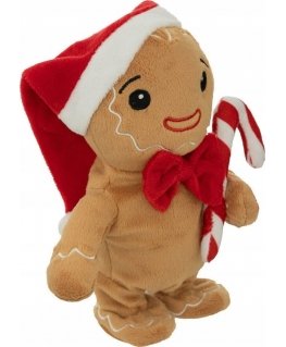 Atmosphera Christmas Gingerbread Shape Plush Toy, Movable