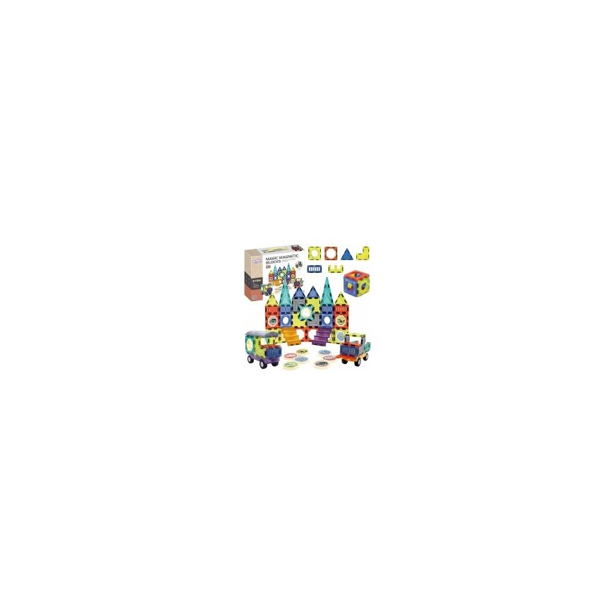 WOOPIE Magnetic 3D Blocks Train Set 71pcs