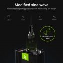 Green Cell INV08 toiteadapter ja vaheldi Hooneväline 1000 W Must