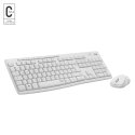 Logitech 920-009824 klaviatuur Hiir kaasa arvatud Kontor Raadioside QWERTY US rahvusvaheline Valge