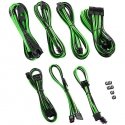 CableMod C-Series PRO ModMesh 12VHPWR kaablite komplekt Corsair RM, RMi, RMx (must label) - musta/roheline värv