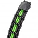 CableMod C-Series PRO ModMesh 12VHPWR Cable Kit for Corsair RM, RMi, RMx (Black Label) - black/green colors