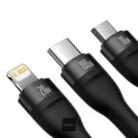Baseus CASS030101 USB-kaapeli 1,2 m USB A/USB C USB C/Micro-USB B/Lightning musta