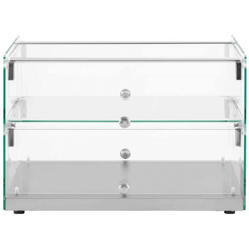 Королевское Catering Кондиционерный буфет витрина для тортов, десертов, булочек, стеклянная, 2 полки, 50 л – 2