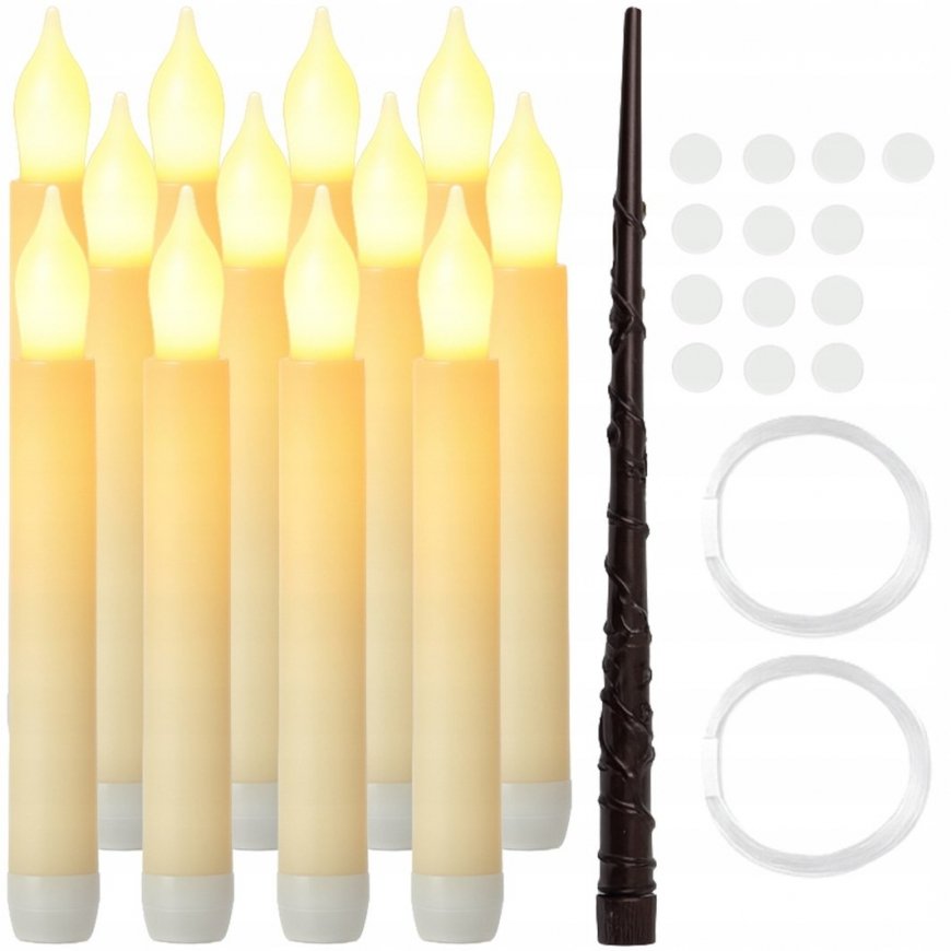 Decorative LED candles RUHHY with remote control, 12 pcs.