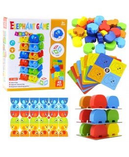 Lean Toys Leikki lapsille norsutorni, 46 osaa