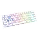 Savio WHITEOUT X2 BLUE klaviatūra Universalus USB QWERTY Balta Savio WHITEOUT X2 BLUE klaviatūra Universalus USB QWERTY Balta