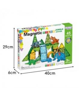 Woopie Magnetic Constructor 45 pcs. Wild Animals Jungle