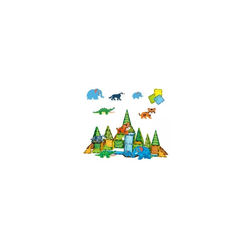 Woopie Magnetic Constructor 45 pcs. Wild Animals Jungle – 2