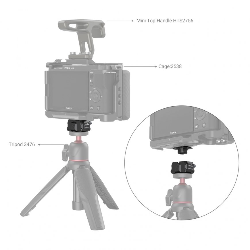 SmallRig Drop-in HawkLock Universal mini Quick Release Plate and Clamp – 4