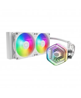 Cooler Master MasterLiquid 240 ATMOS White Protsessor Vedeljahutuskomplekt 12 cm Valge 1 tk