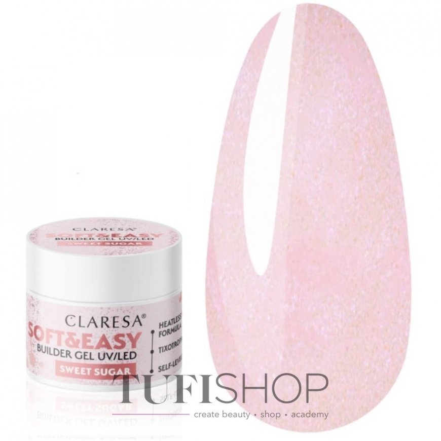 Claresa Soft&Easy Builder Gel ehitusgeel Sweet Sugar 45g