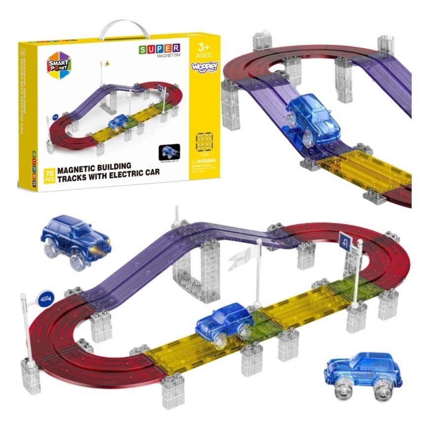 Woopie Magnetic Cubes Constructor 3D Blocks 74 pcs.