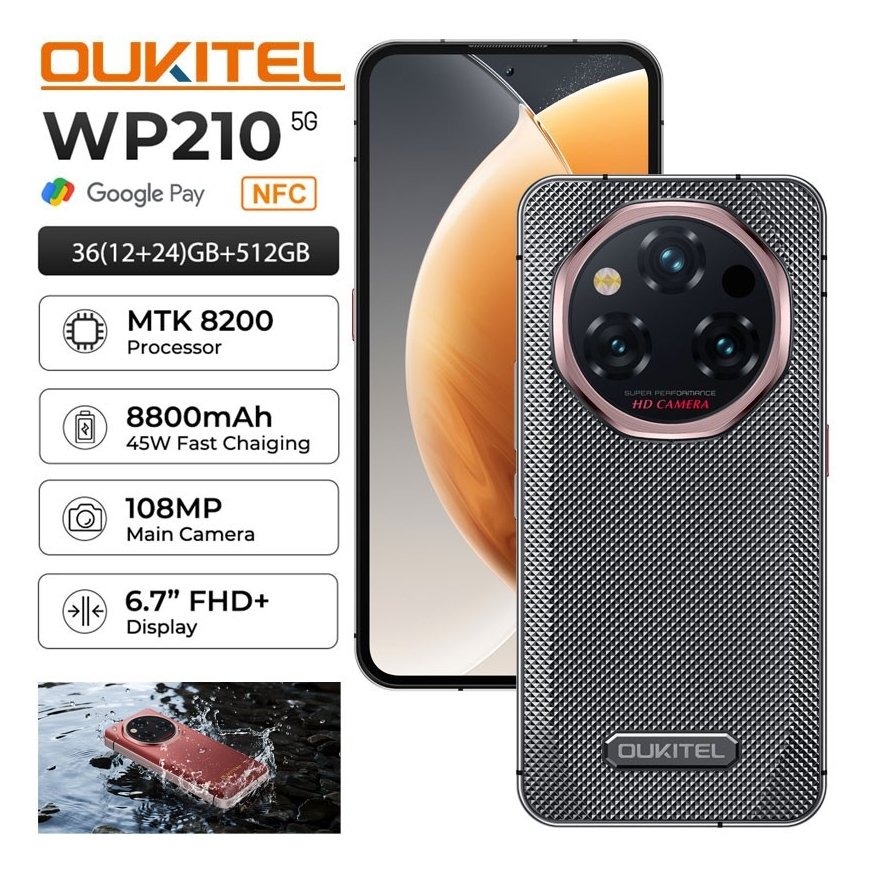 Oukitel Viedtālrunis Oukitel WP210 6.7&quot