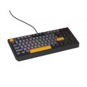 GENESIS Thor 230 TKL клавиатура Игровой USB + RF Wireless + Bluetooth QWERTY Черный, Серый, Оранжевы