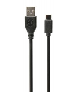 Gembird USB-A/USB-C, 1m USB kabelis USB 2.0 USB A USB C Melns
