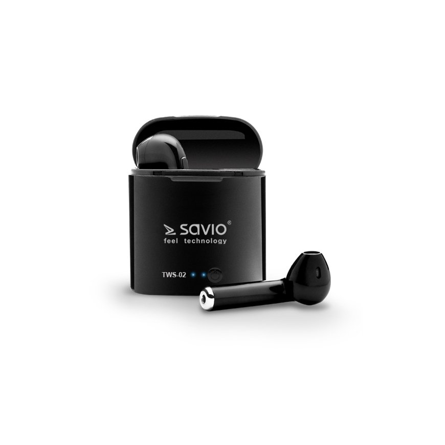 Savio TWS-02 kõrvaklapid ja peakomplekt Kõrvaklapp Juhtmevaba Kõrvasisene Kõned/muusika Bluetooth Mu – 4