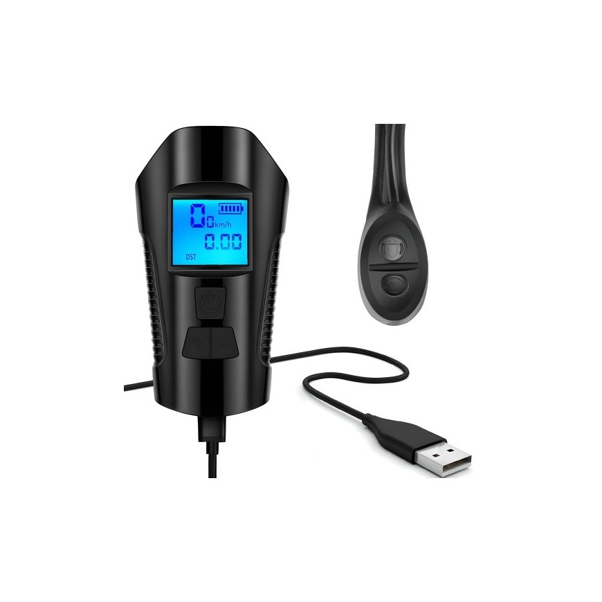 Retoo akutoiteline jalgrattalamp 5w1 koos arvesti ja kellaga 1500 mAh – 2