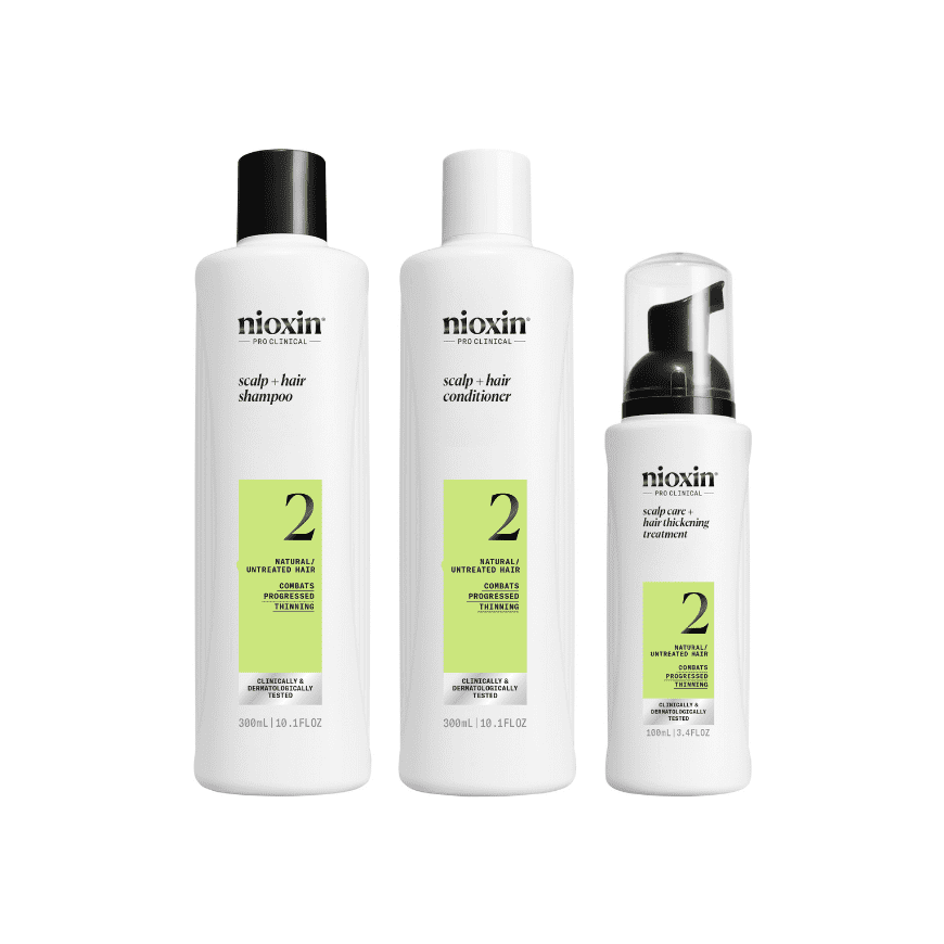 Nioxin SYSTEM 2 - Kit - Treatment for Natural Hair with Advanced Weakening 3 units – 2